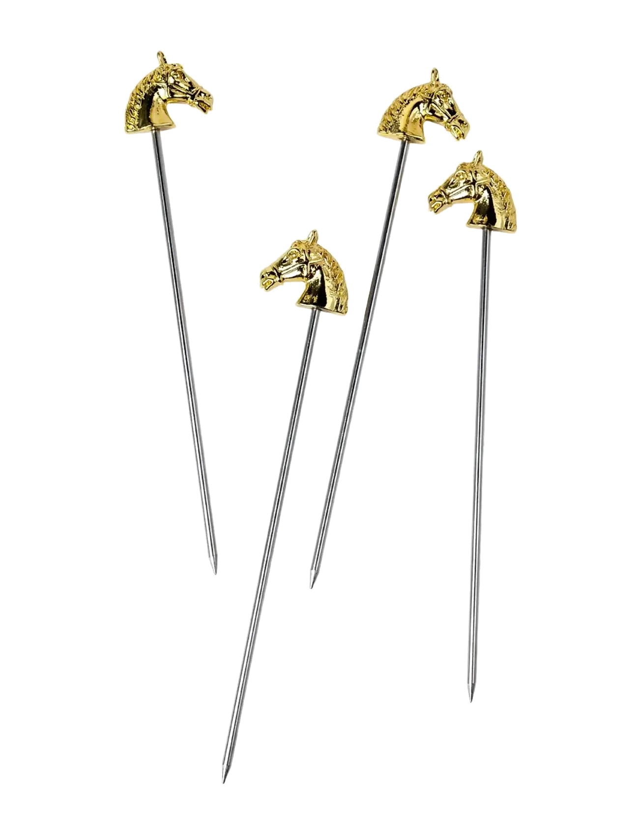Here's How Cocktailpinnar Hästmotiv, The Curly, Set Med 4, Shaker og cocktailbestik, Guld, Str: ONE SIZE