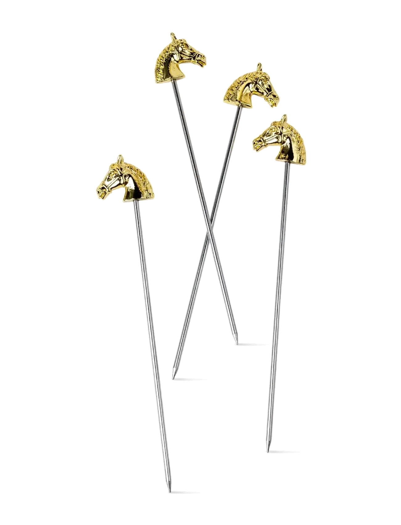 Here's How - Cocktailpinnar Hästmotiv, the Curly , Set med 4 - bertuvėlės ir kokteilių įrankiai - silver - 2