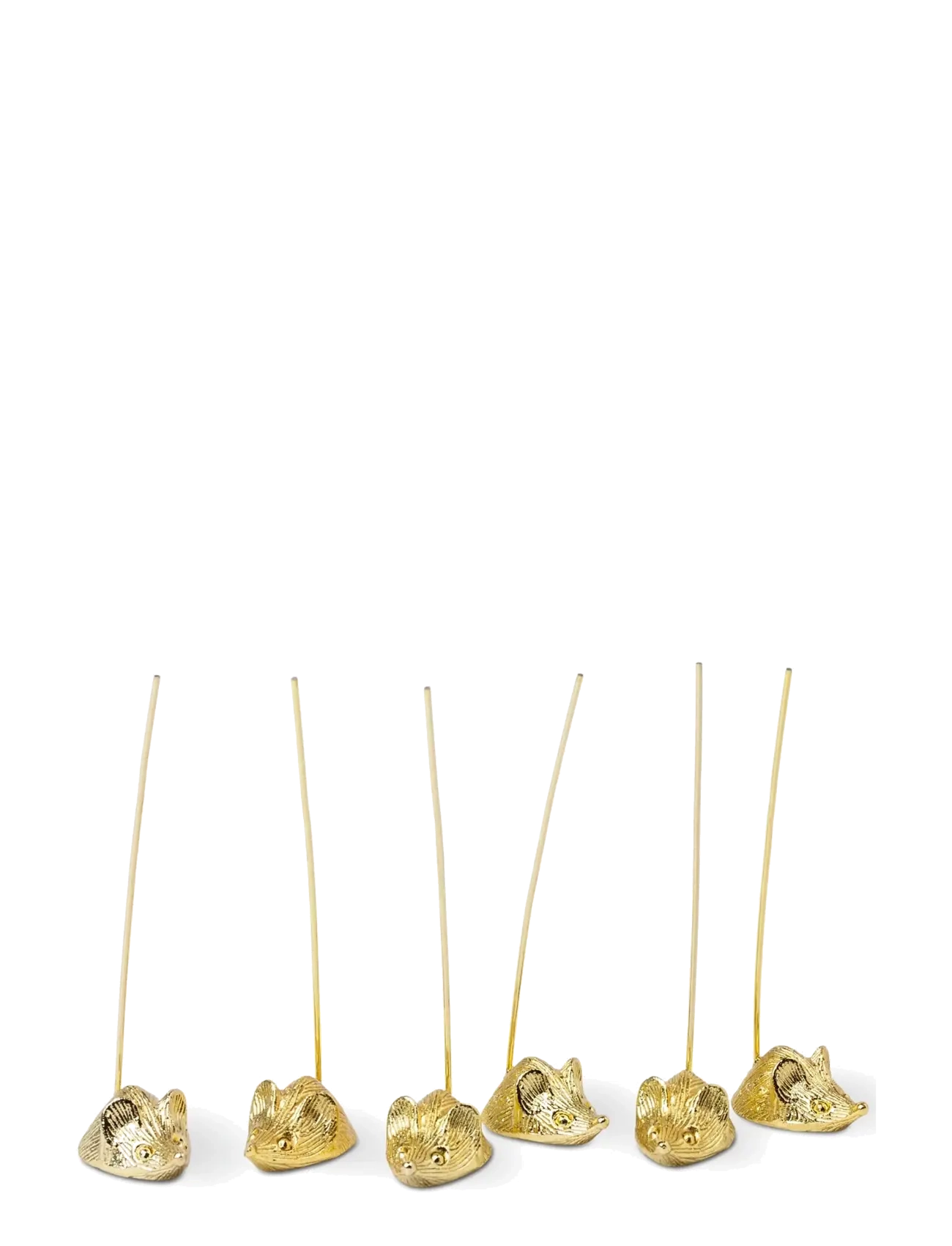 Here's How Tilltuggspinnar för ost - Möss , The Gloria – Set om 6 - Borddekning - GOLD / gold