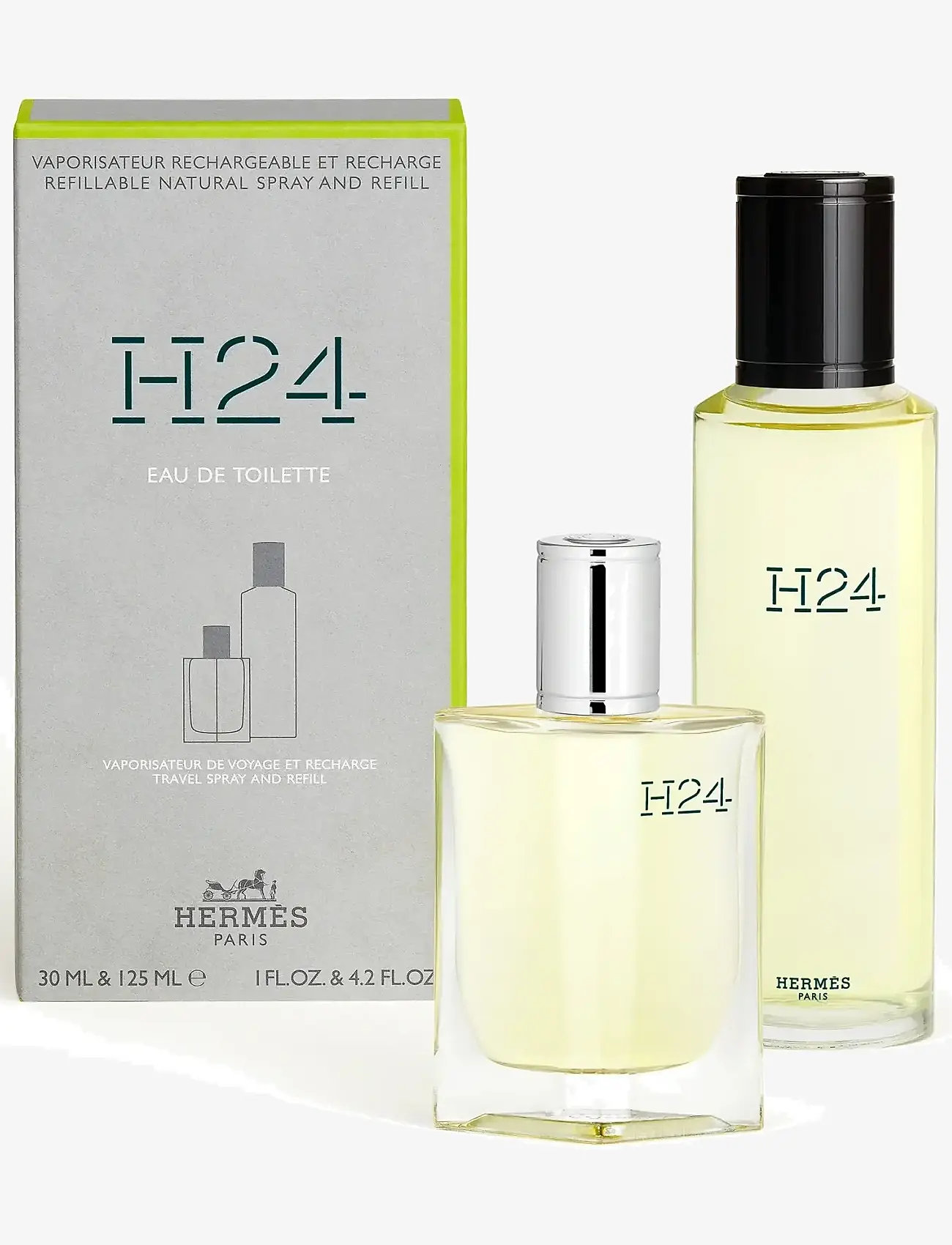 HERMÈS - H24, Eau de Toilette Refill Spray + Bottle Refill - till honom  - clear - 0
