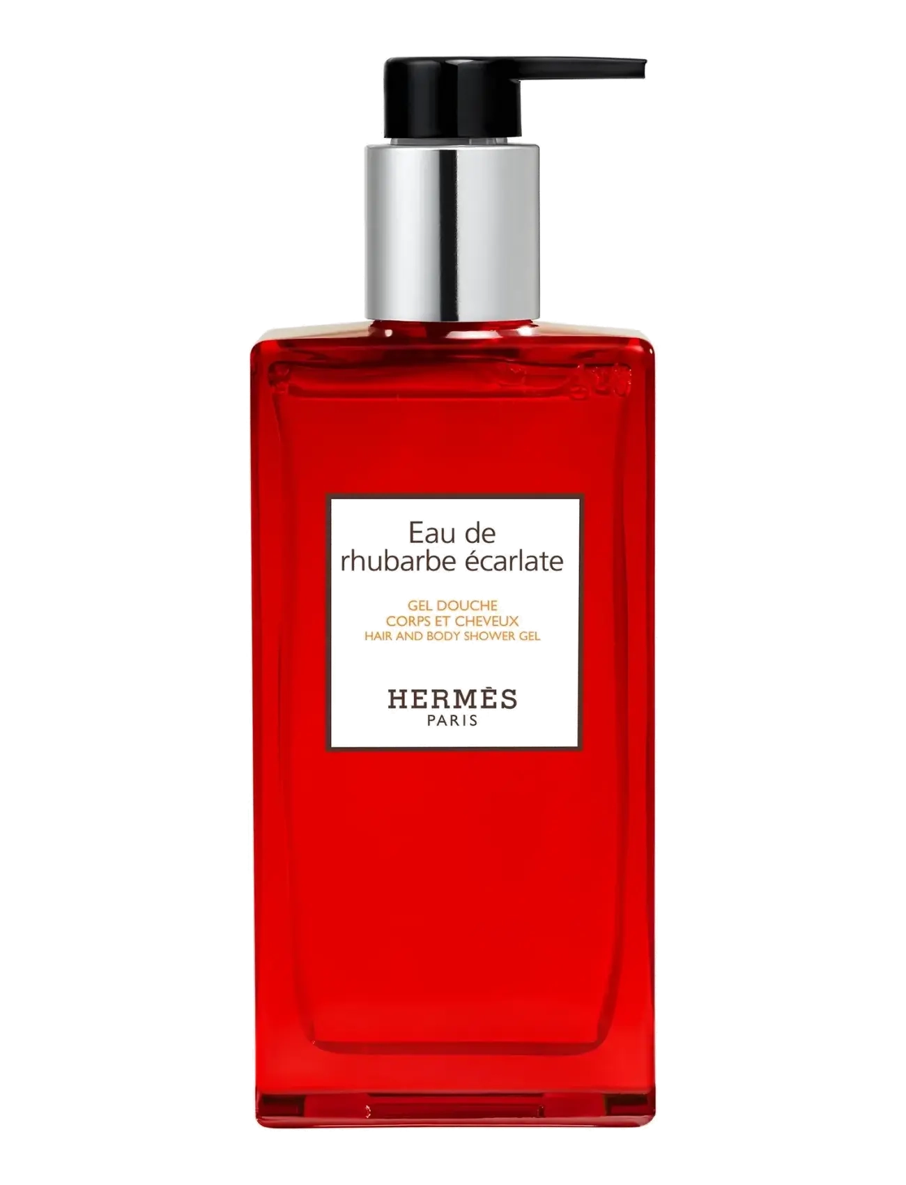 HERMÈS Eau de Rhubarbe Écarlate, Hair and Body Shower Gel - Shower gel - CLEAR / undefined