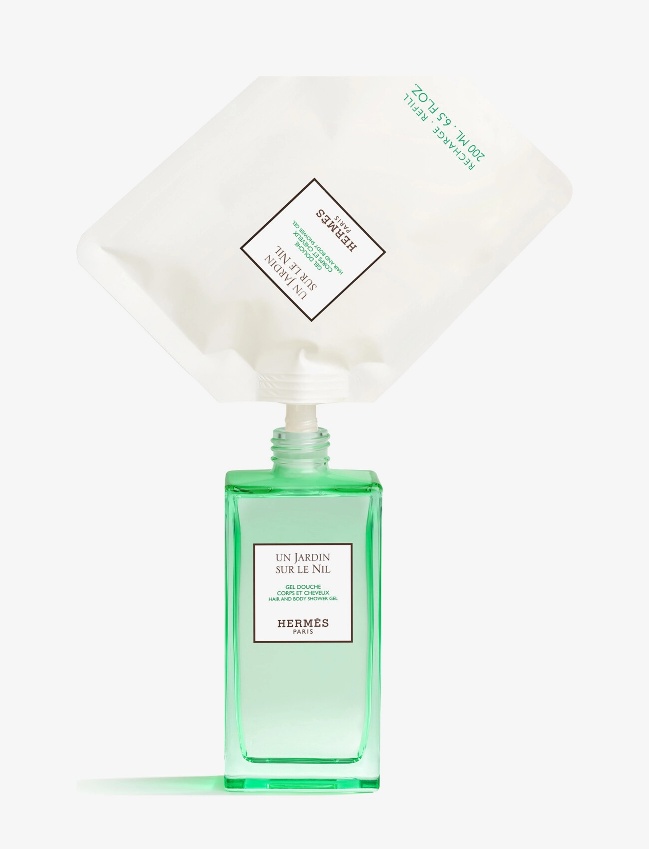 HERMÈS - Un Jardin sur le Nil, Hair and Body Shower Gel - shower gel & bruseolier - clear - 2