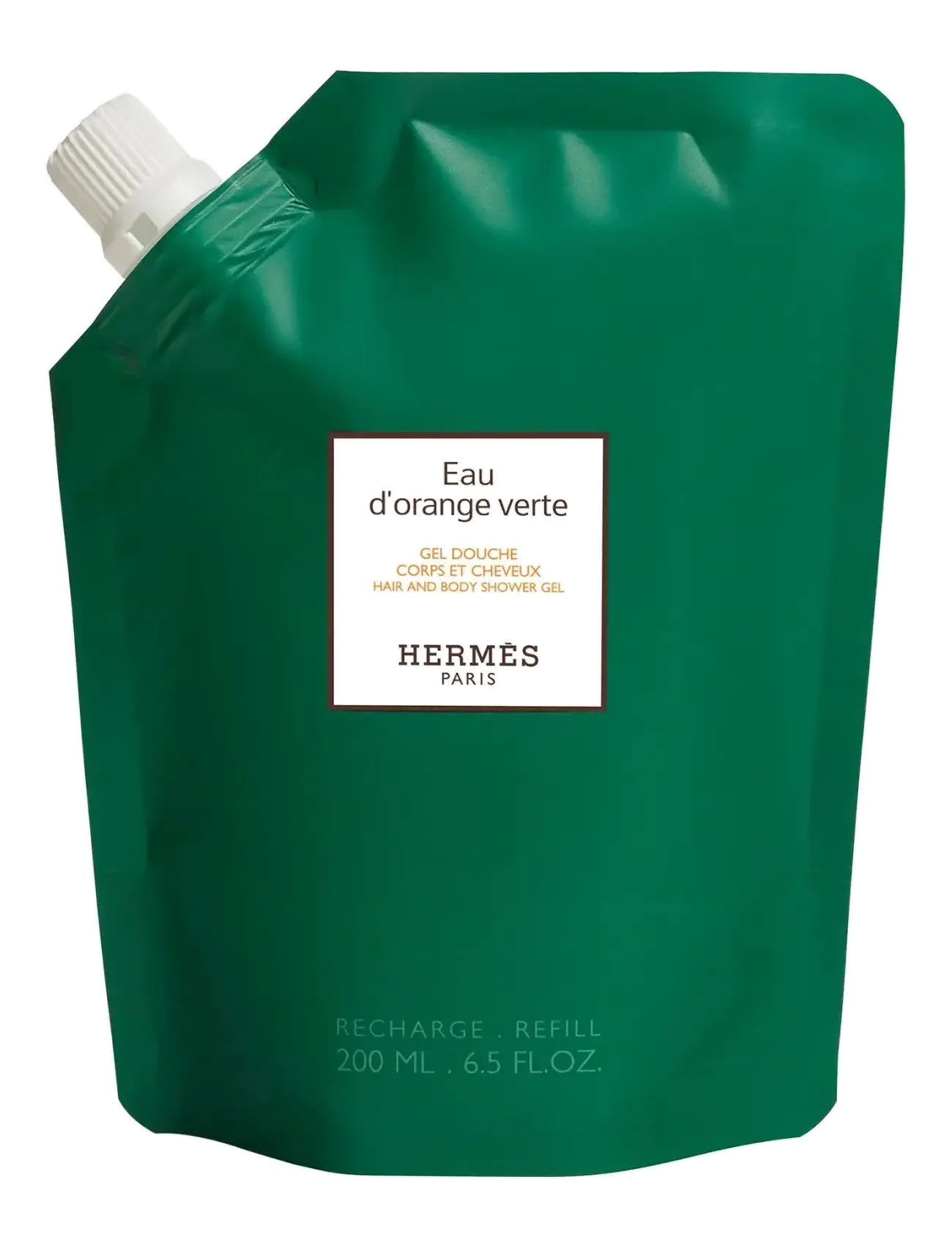 HERMÈS Eau D’orange Verte, Hair And Body Shower Gel Refill, Kropspleje Refill, Nude, Str: 200 ML