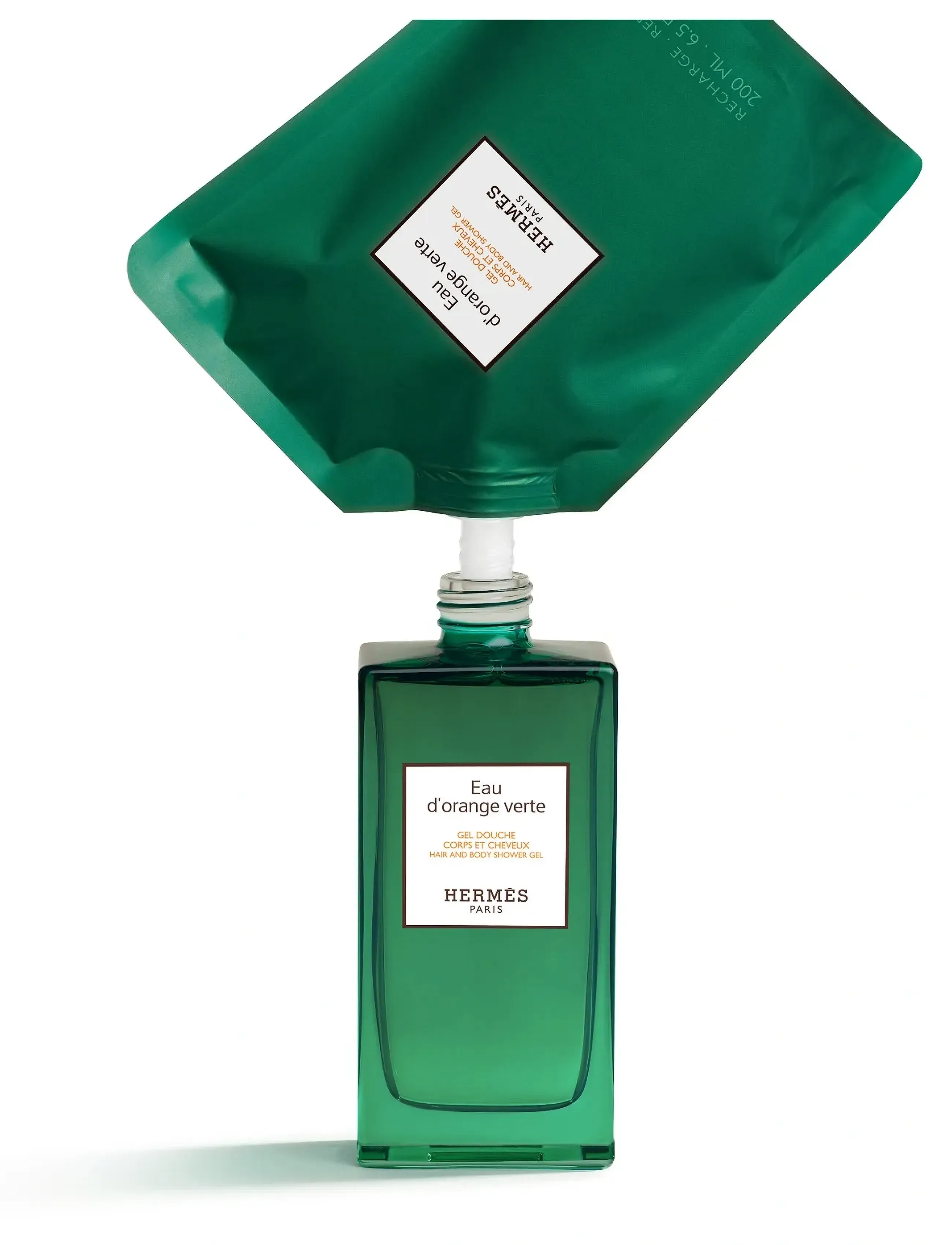 HERMÈS Eau D’orange Verte, Hair And Body Shower Gel Refill, 200 ml, Nude, Body > Body Care Refill, Dame