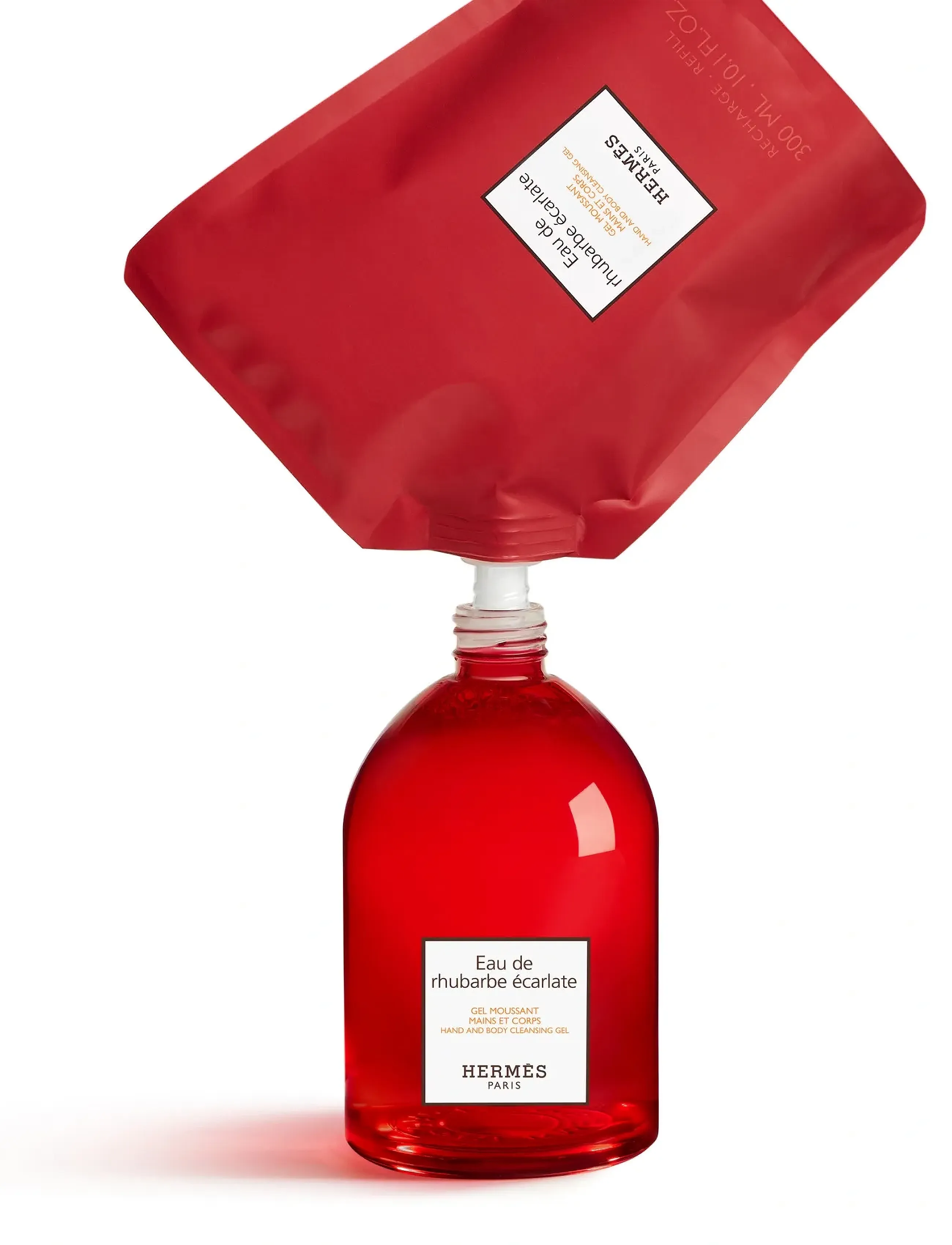 HERMÈS Eau De Rhubarbe Écarlate, Hand And Body Cleansing Gel, 300 ml, Nude, Krop > Bad Og Brusebad, Dame