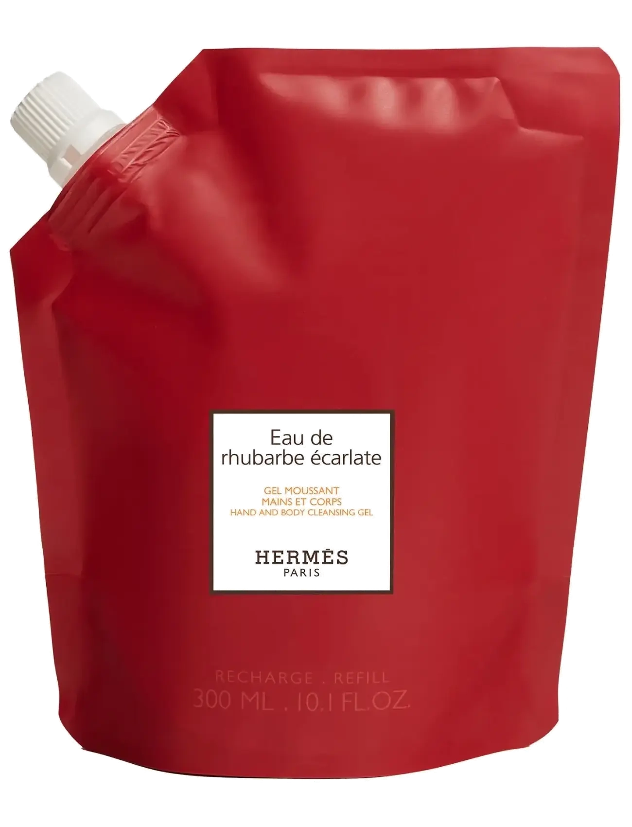 HERMÈS Eau de Rhubarbe Écarlate, Hand and Body Cleansing Gel Refill - Shower gel - CLEAR / undefined