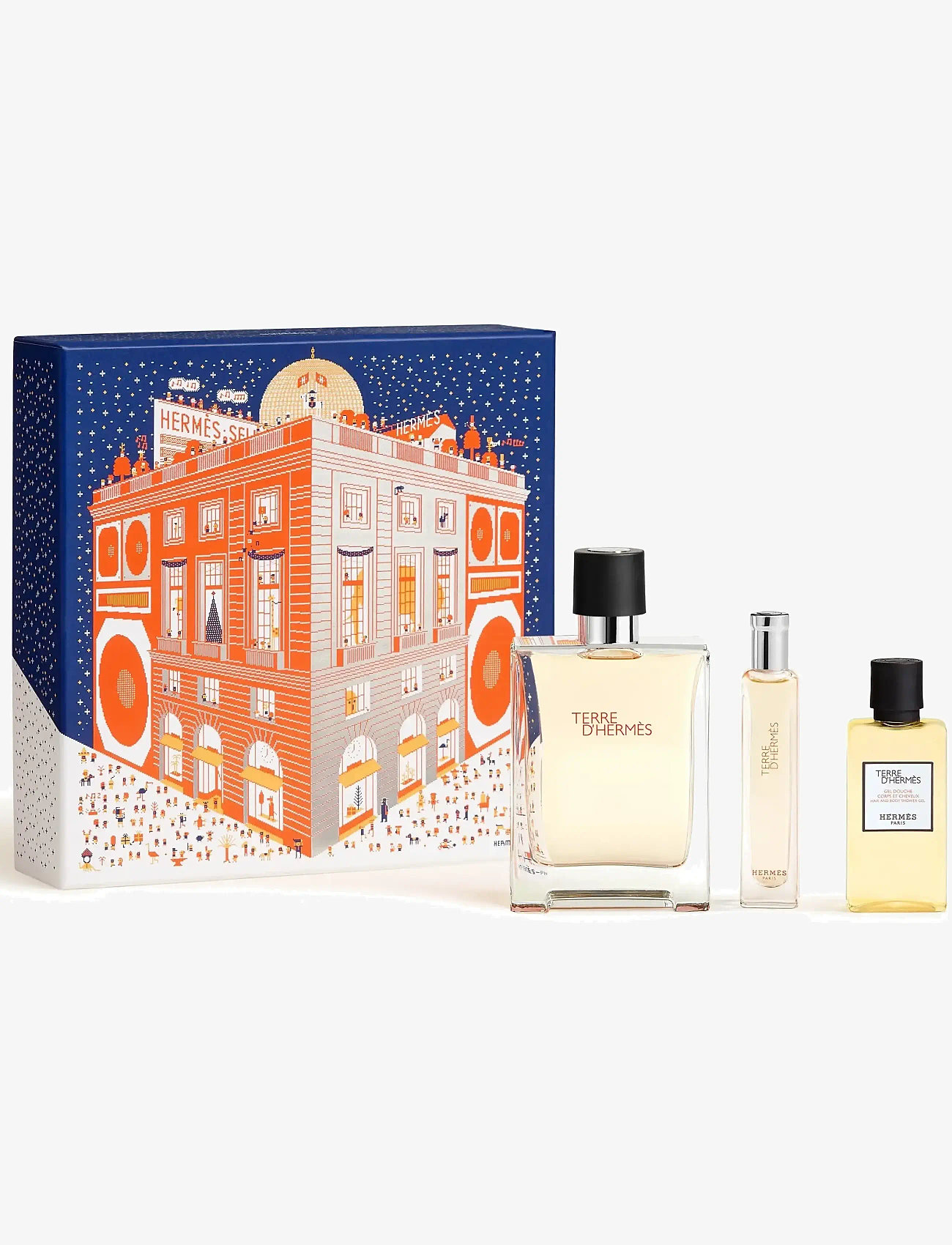 HERMÈS - Terre d’Hermès, Eau de Toilette Set 100ml + 15ml + Shower Gel 40ml FEH25 - för honom - clear - 0