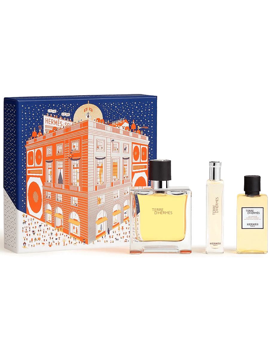 HERMÈS - Terre d’Hermès, PP Set 75ml + 15ml + Shower Gel 40ml FEH25 - gåvoset - clear - 0