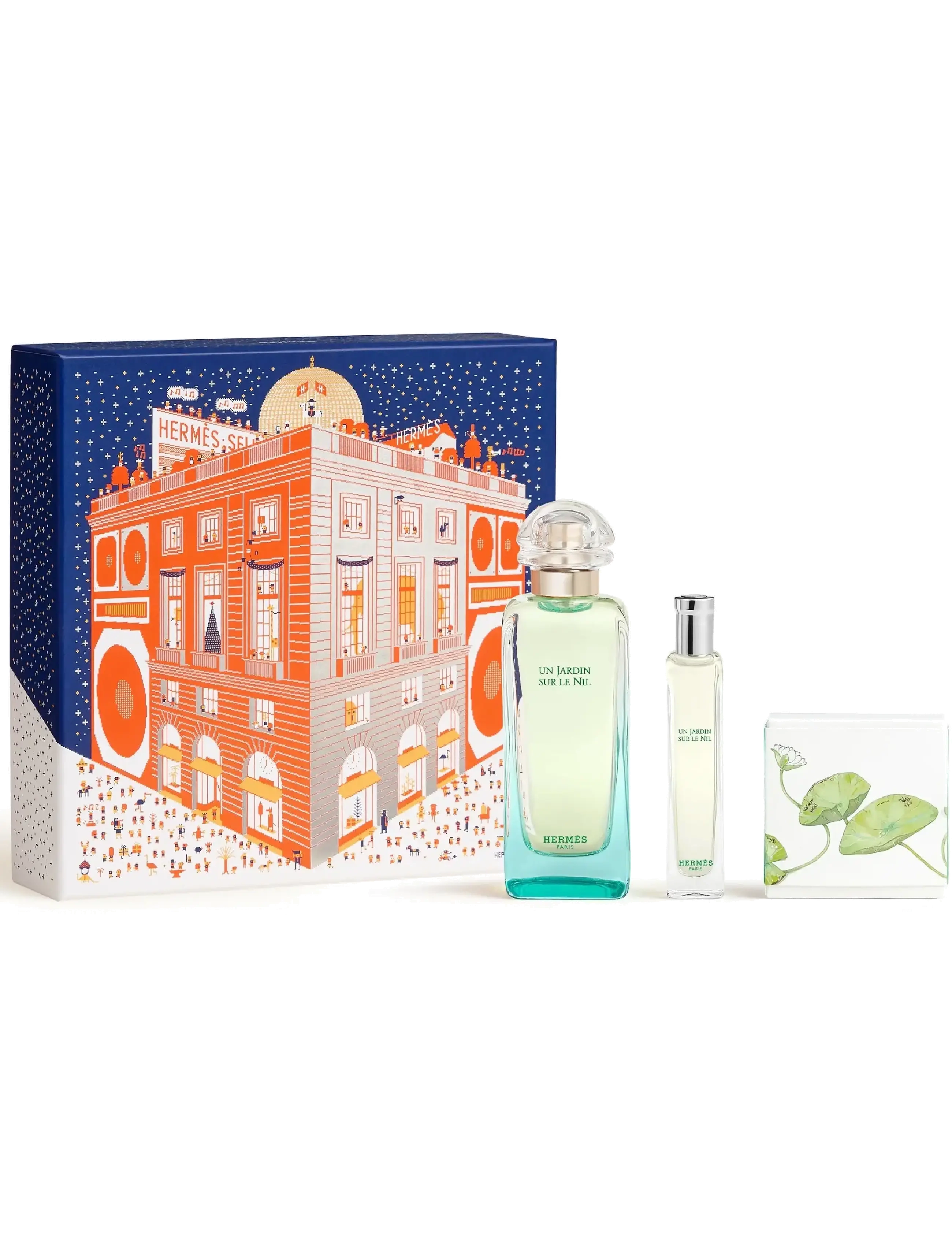 HERMÈS Un Jardin Sur Le Nil, Eau De Toilette Set 100Ml + 15Ml + Soap50Gr Feh25, Eau de Toilette, Nude, Str: ONE SIZE