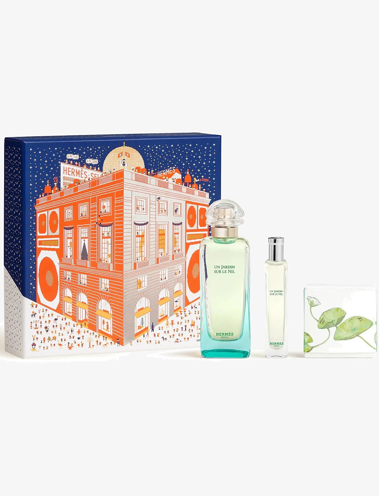 HERMÈS - Un Jardin sur le Nil, Eau de Toilette Set 100ml + 15ml + SOAP50GR FEH25 - naisille - clear - 0