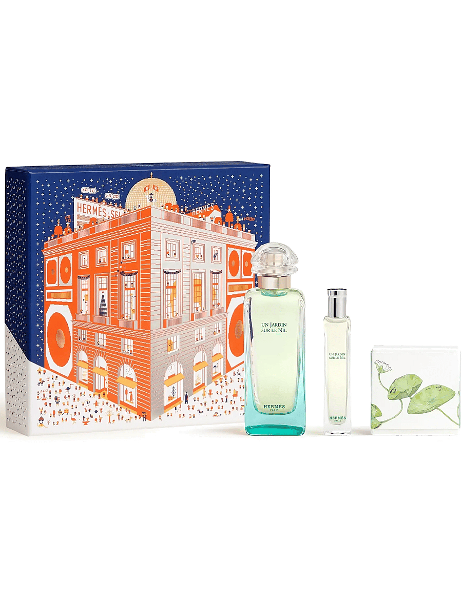 HERMÈS - Un Jardin sur le Nil, Eau de Toilette Set 100ml + 15ml + SOAP50GR FEH25 - til hende - clear - 0