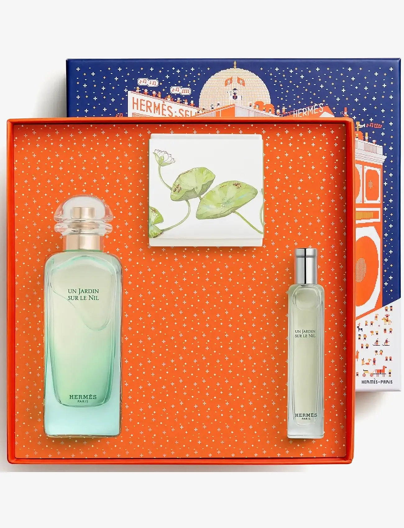 HERMÈS - Un Jardin sur le Nil, Eau de Toilette Set 100ml + 15ml + SOAP50GR FEH25 - naisille - clear - 1