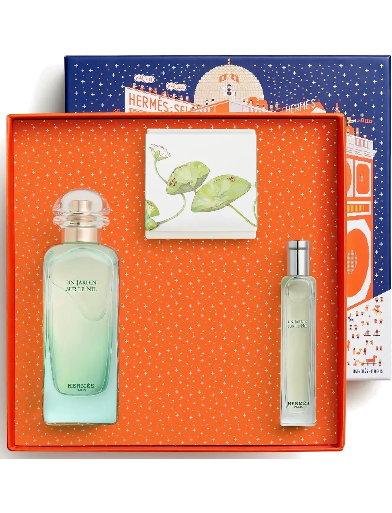 HERMÈS - Un Jardin sur le Nil, Eau de Toilette Set 100ml + 15ml + SOAP50GR FEH25 - til hende - clear - 1