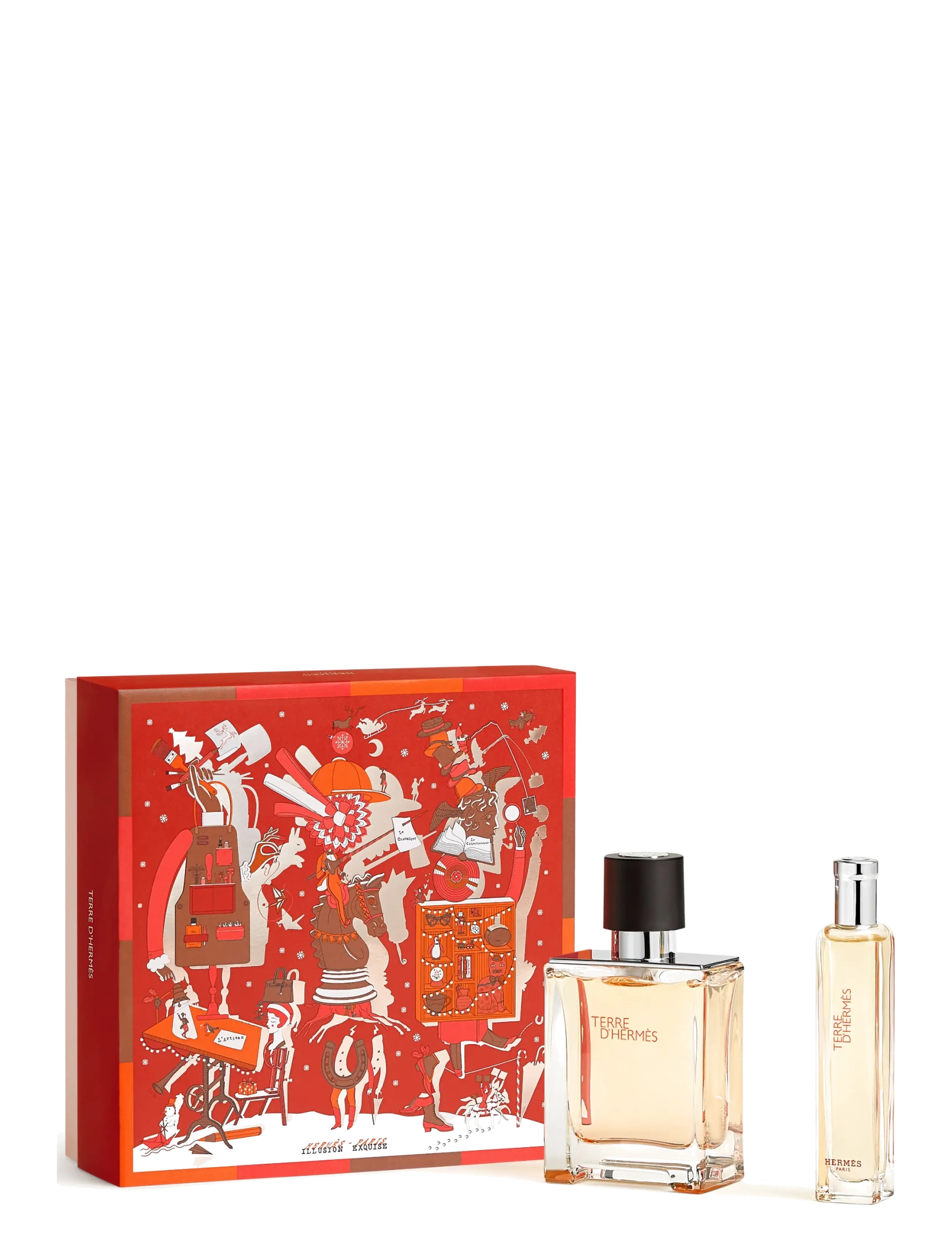 HERMÈS Terre d'Hermès EDT Set 50ml + 15ml FEH26 - För honom - CLEAR / undefined