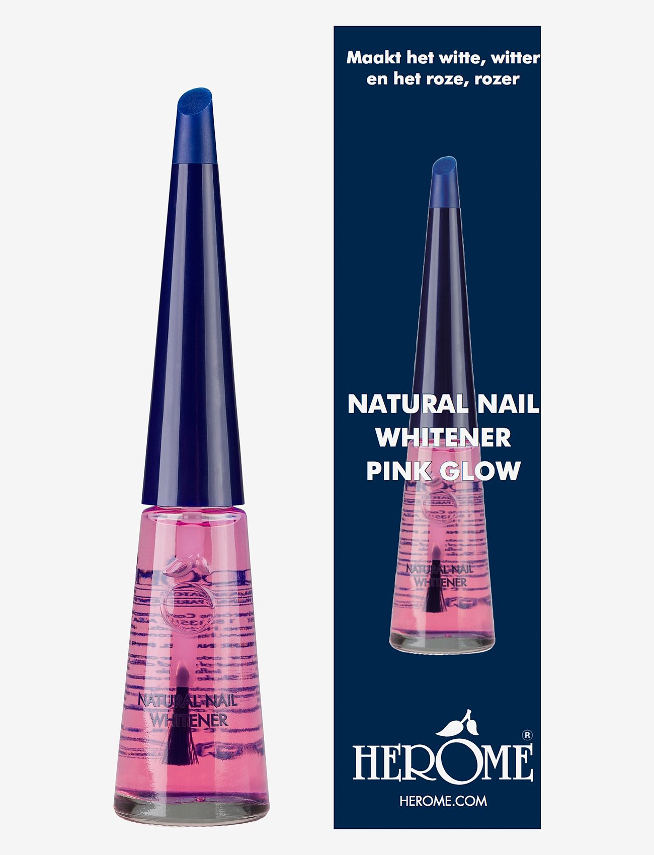 Herome - Natural Nail Whitener Pink Glow - makeup - no color - 1