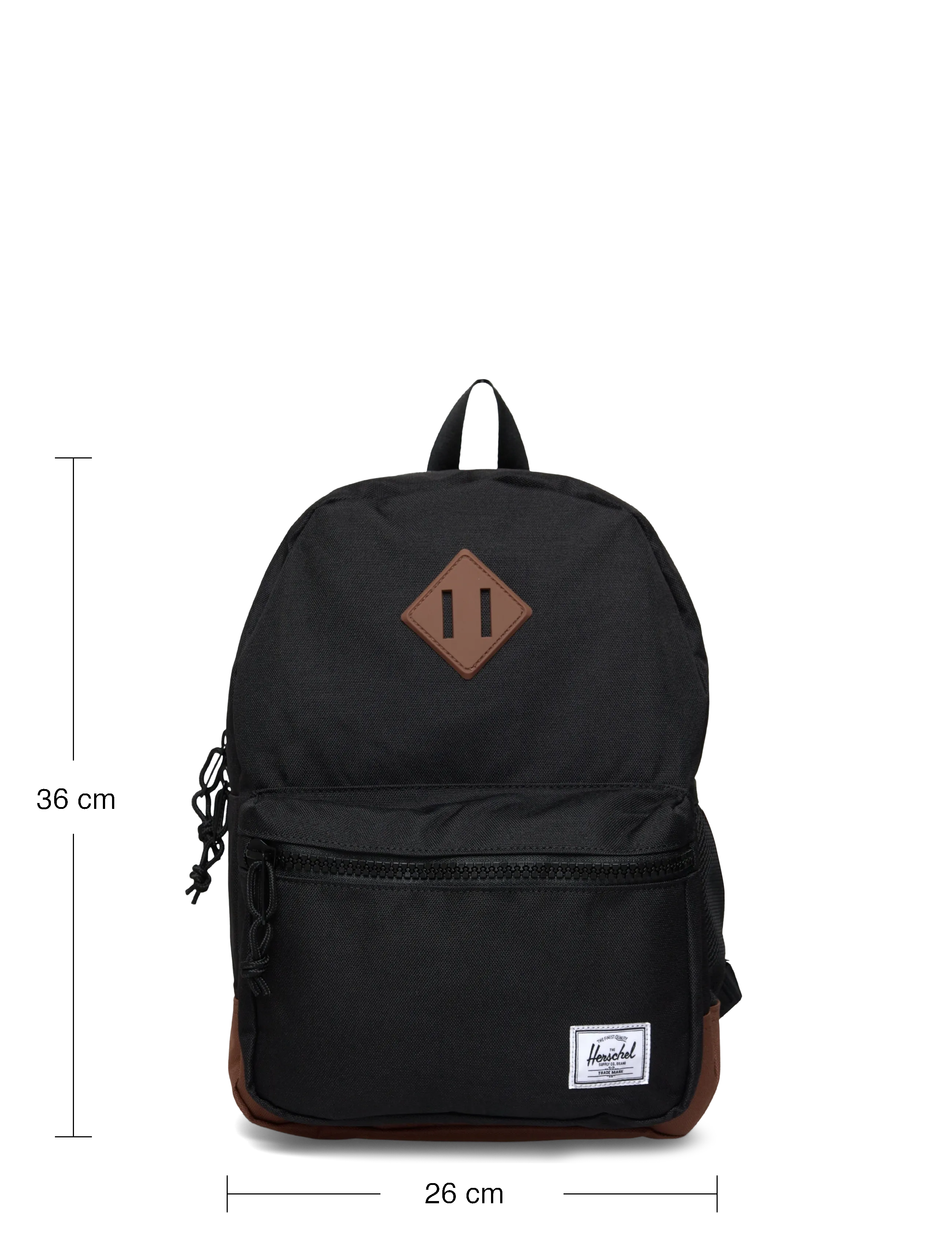 Herschel - Herschel Heritage Kids Backpack - rygsække - black/saddle brown - 3