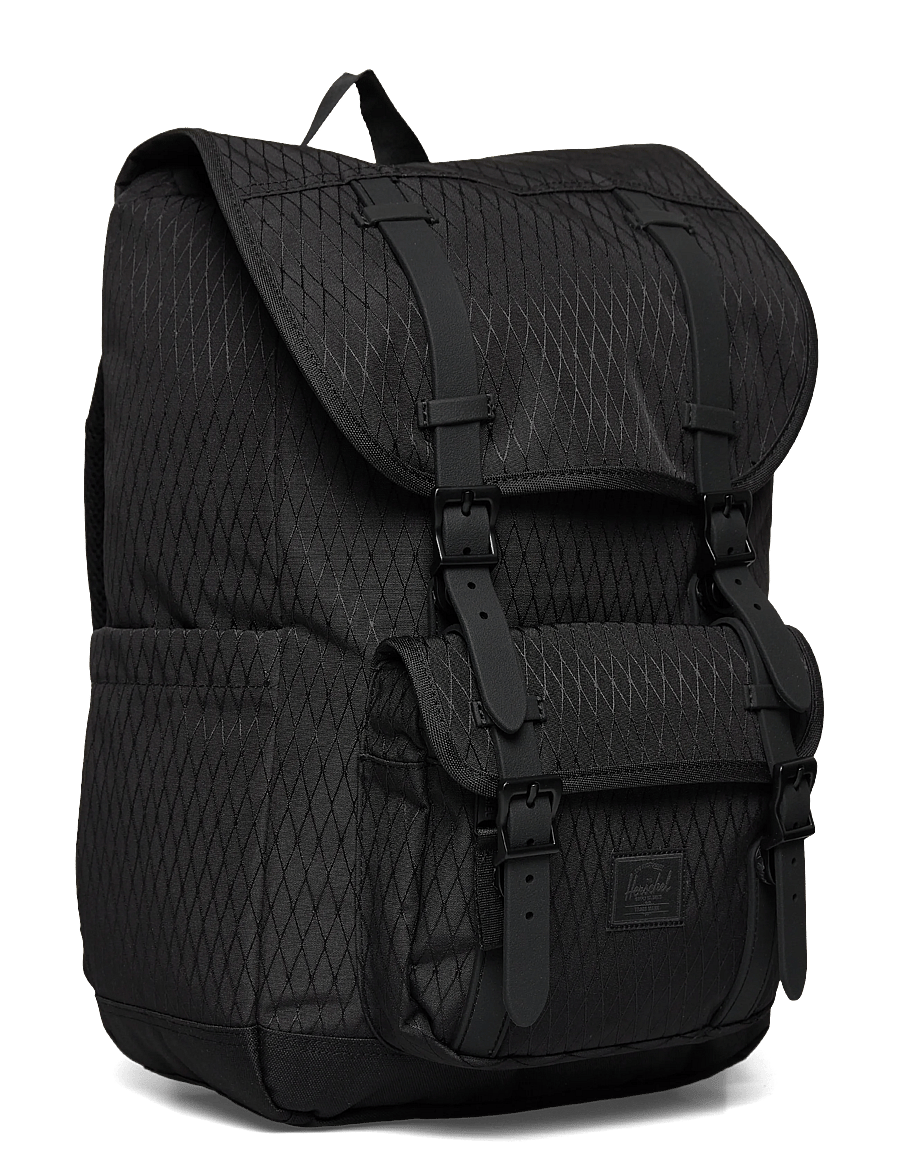 Herschel - Herschel Little America Mid Backpack - alltags-style - black diamond/black - 2