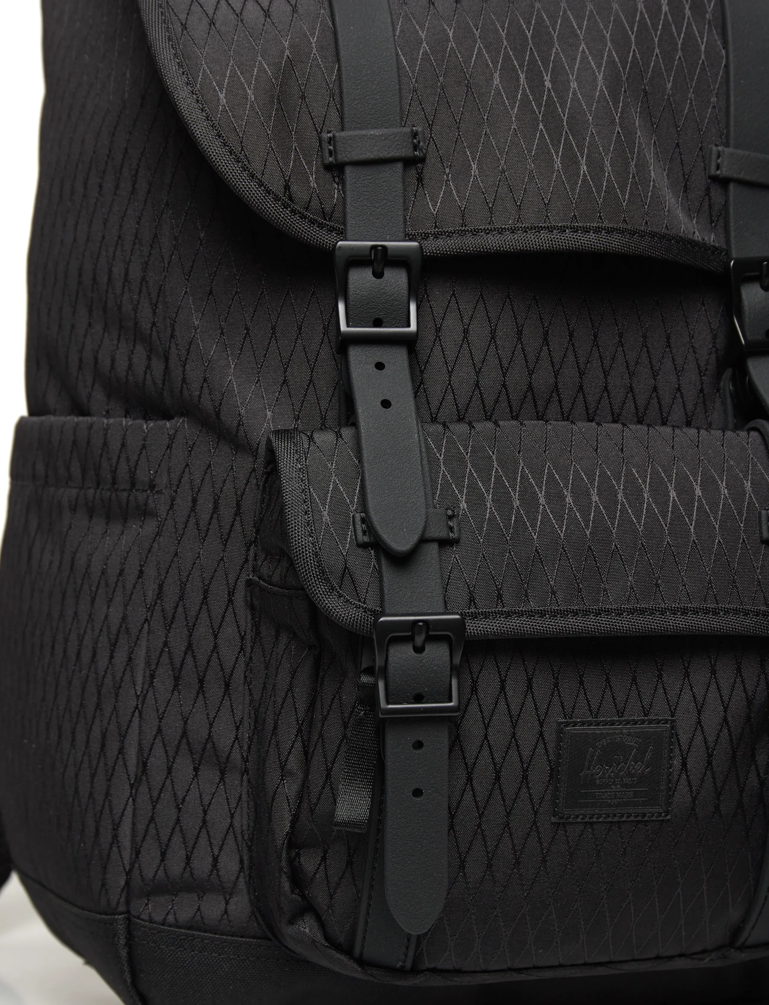 Herschel - Herschel Little America Mid Backpack - igapäevane stiil - black diamond/black - 3