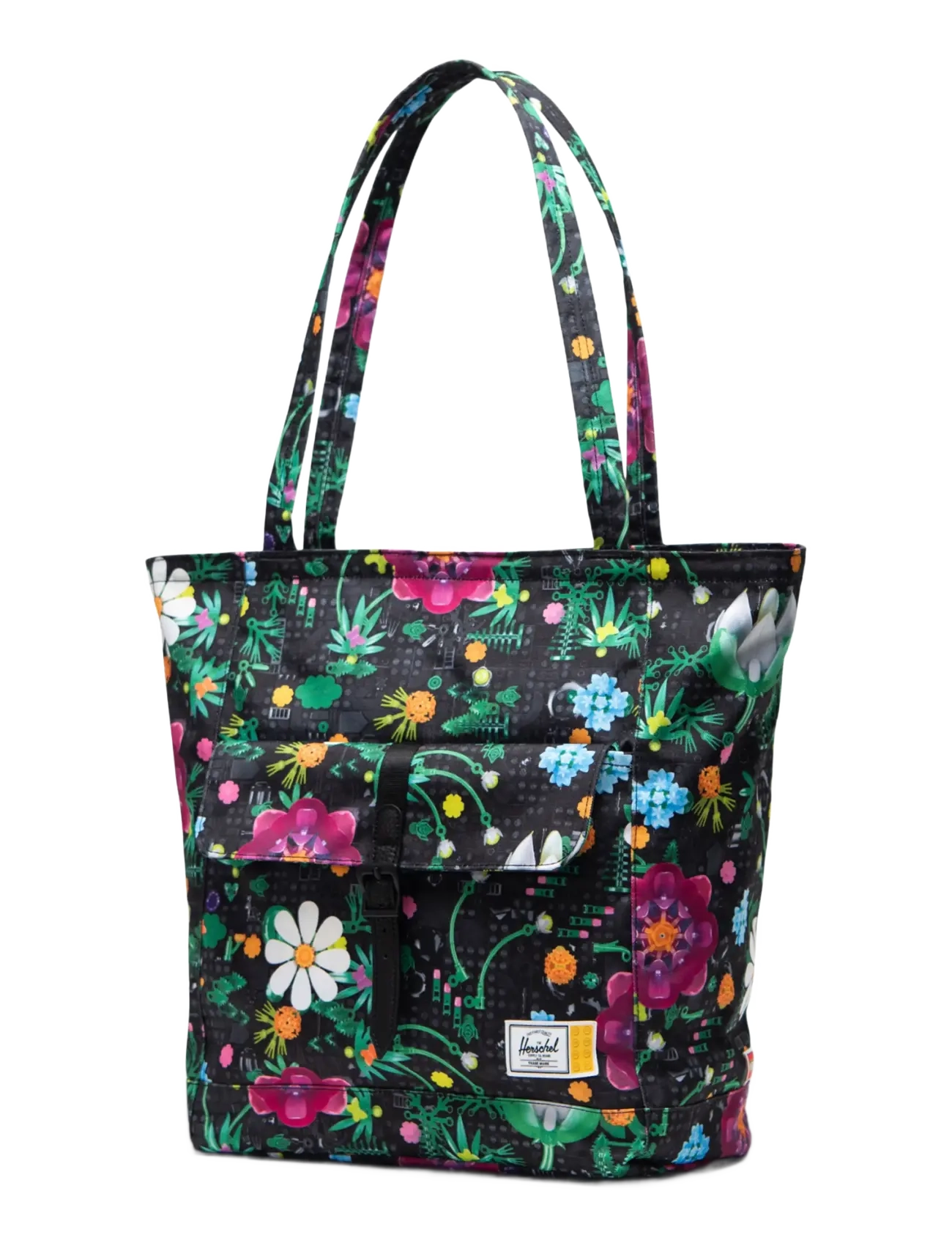 Herschel - LEGO® Herschel Retreat™ Tote - kandekotid ja väikesed kotid - hsc lego® botanical floral blk - 2