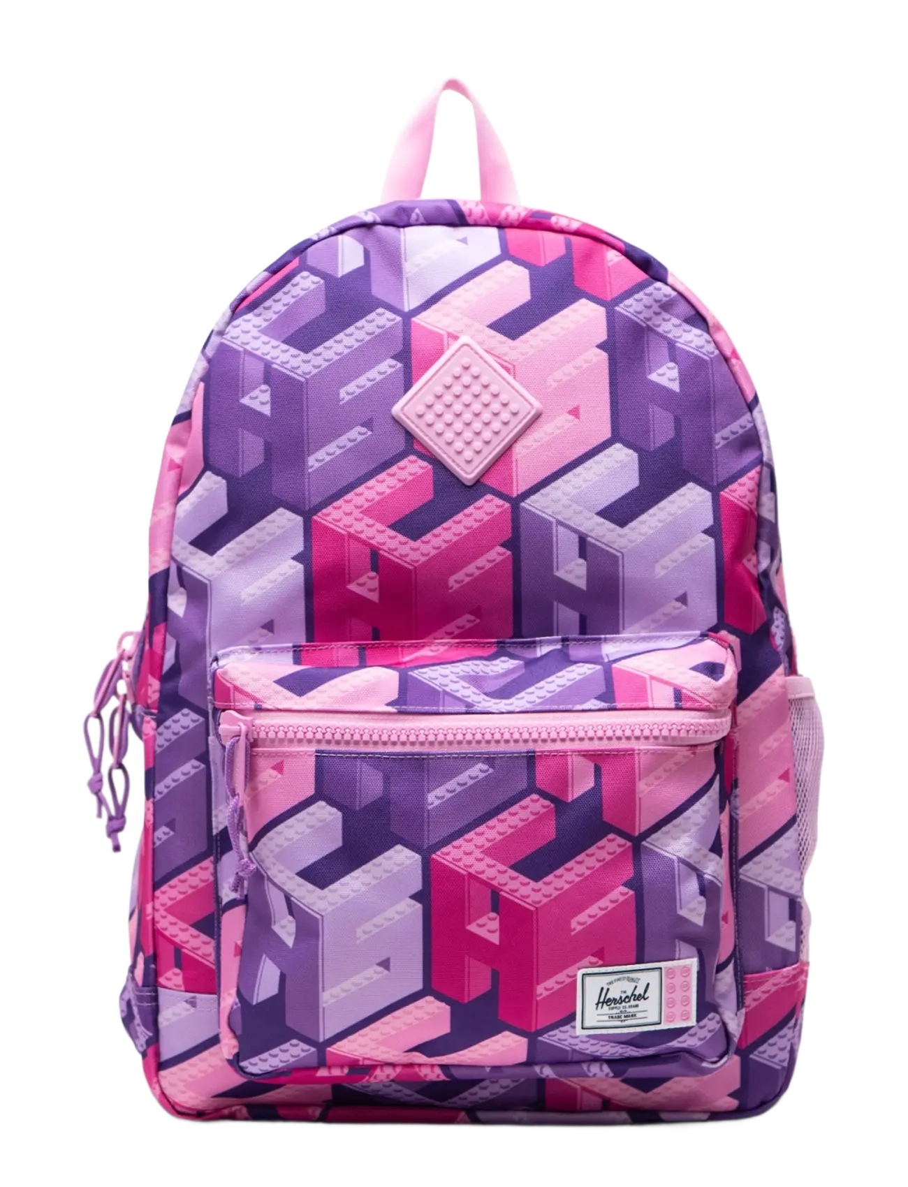 Herschel Lego Herschel Heritage Youth Backpack, Kinder, Blumen LEGO Schulrucksack, Lila, Gr.ONE SIZE