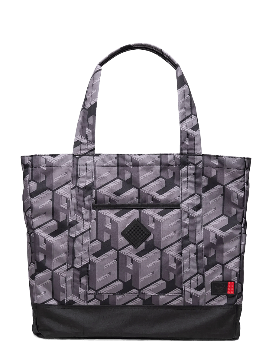 Herschel - LEGO® Herschel Heritage™ XL Tote - kandekotid ja väikesed kotid - hsc lego® monogram black - 0