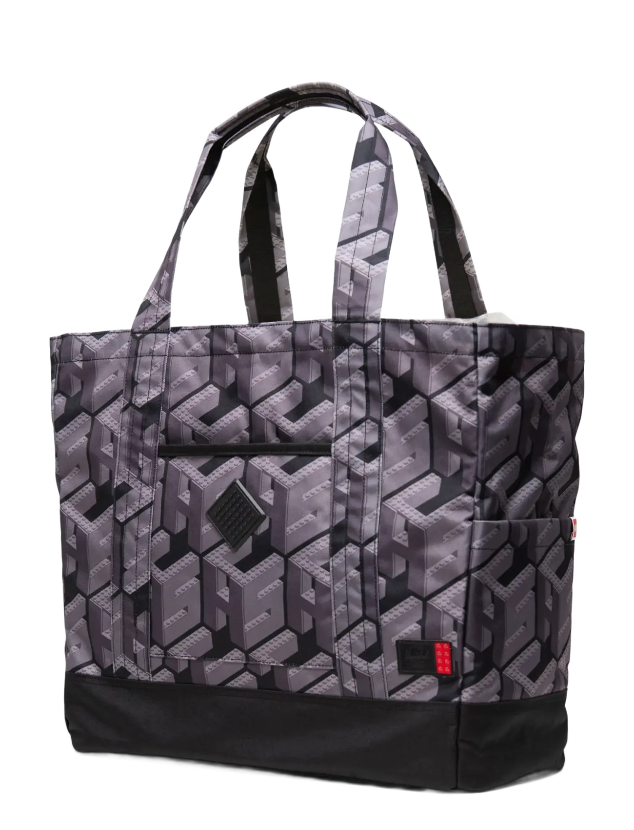 Herschel - LEGO® Herschel Heritage™ XL Tote - kandekotid ja väikesed kotid - hsc lego® monogram black - 3