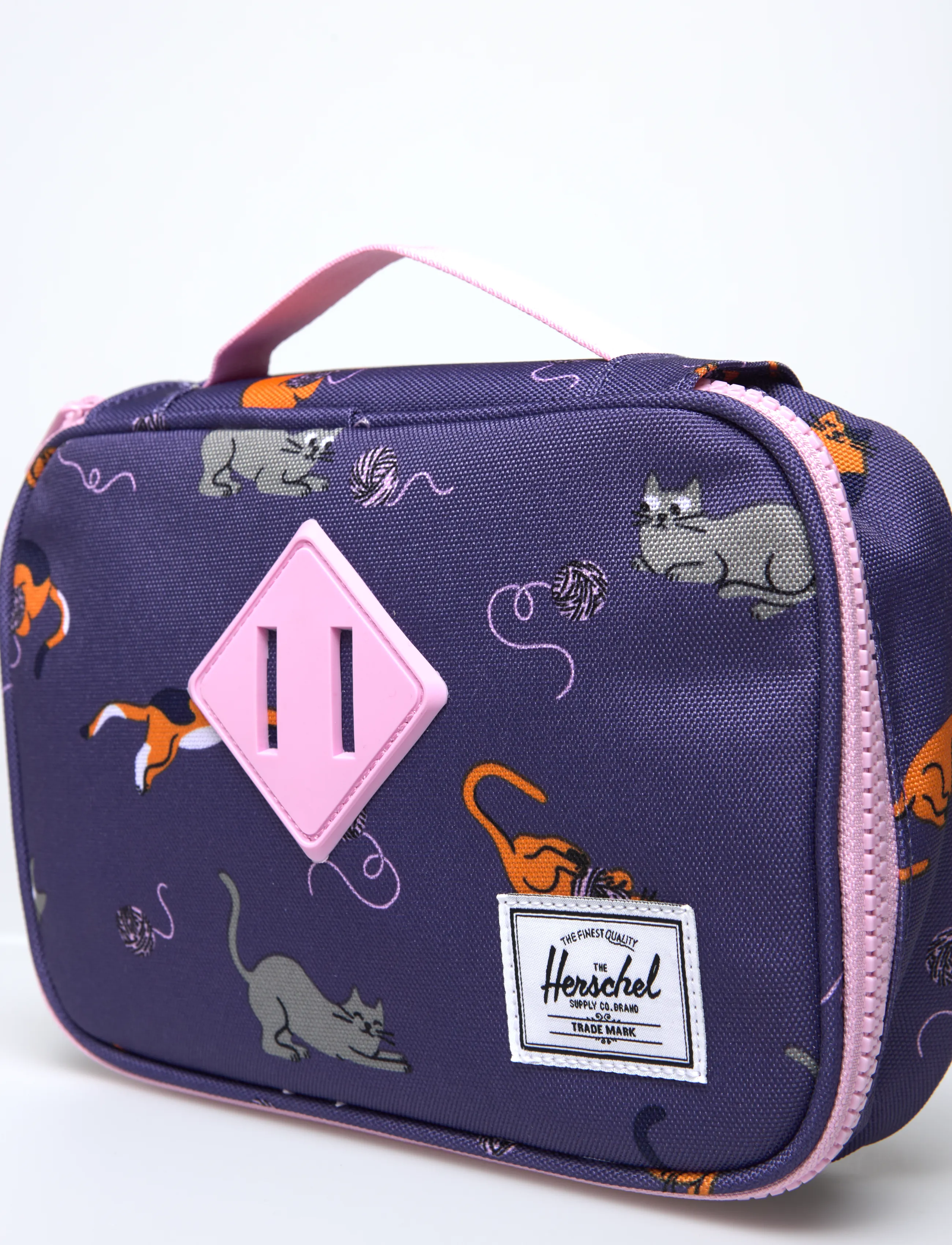 Herschel - Herschel Heritage Pencil Case Little Herschel - pinalid - playing cats - 4