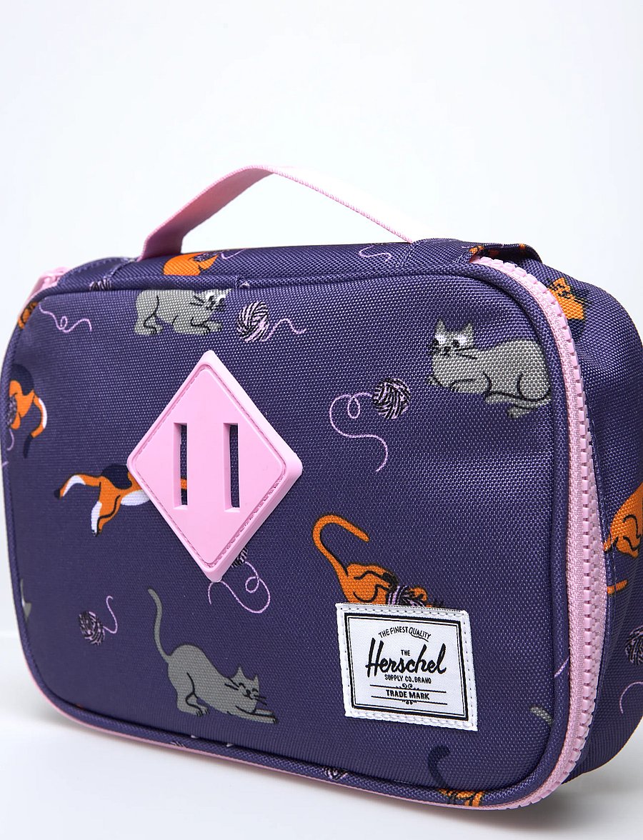 Herschel - Herschel Heritage Pencil Case Little Herschel - pinalid - playing cats - 4
