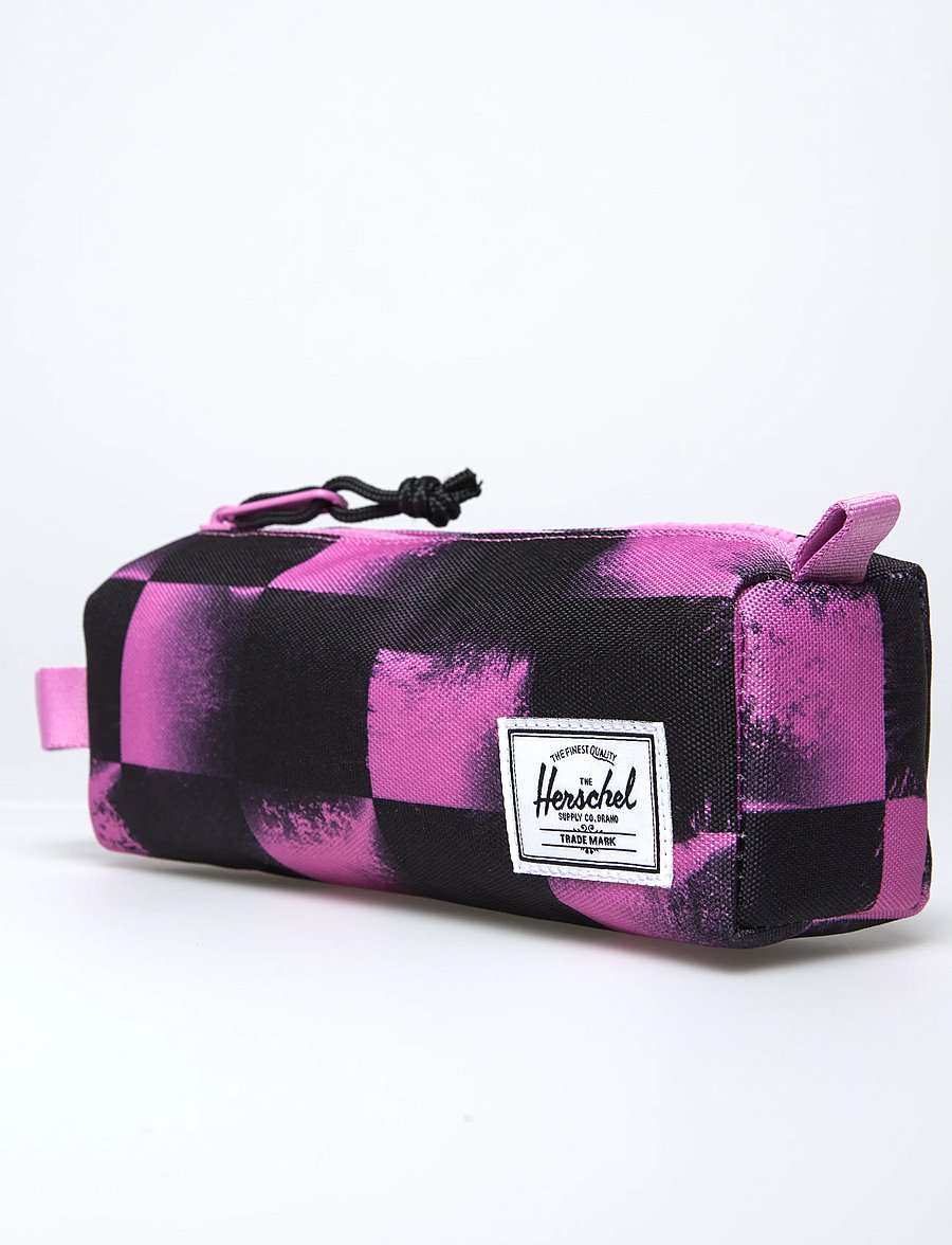 Herschel - Settlement Pencil Case Little Herschel - pennfodral - stencil check opera mauve - 4