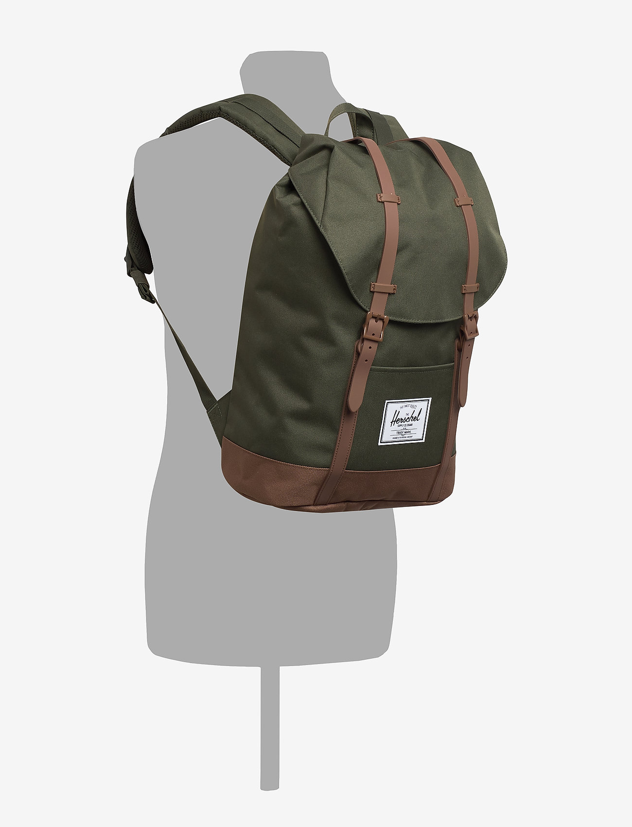 Herschel - Retreat - dark olive/saddle brown - 5