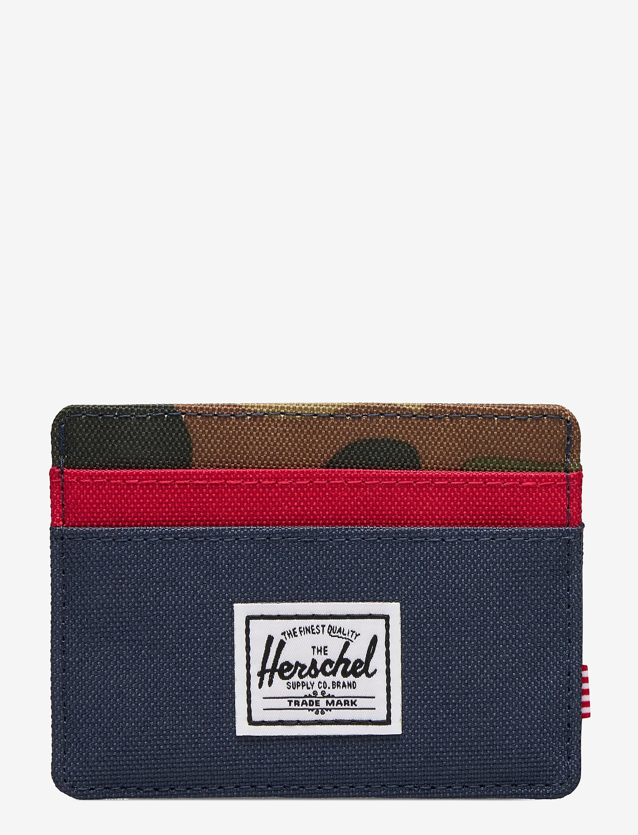 Charlie RFID - NAVY/WOODLAND CAMO/RED