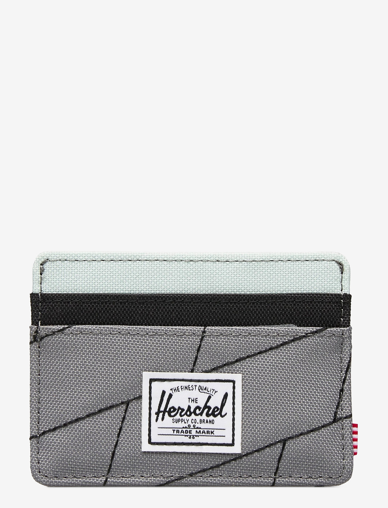 Herschel - Charlie RFID - light grey crosshatch/black/gl - 0
