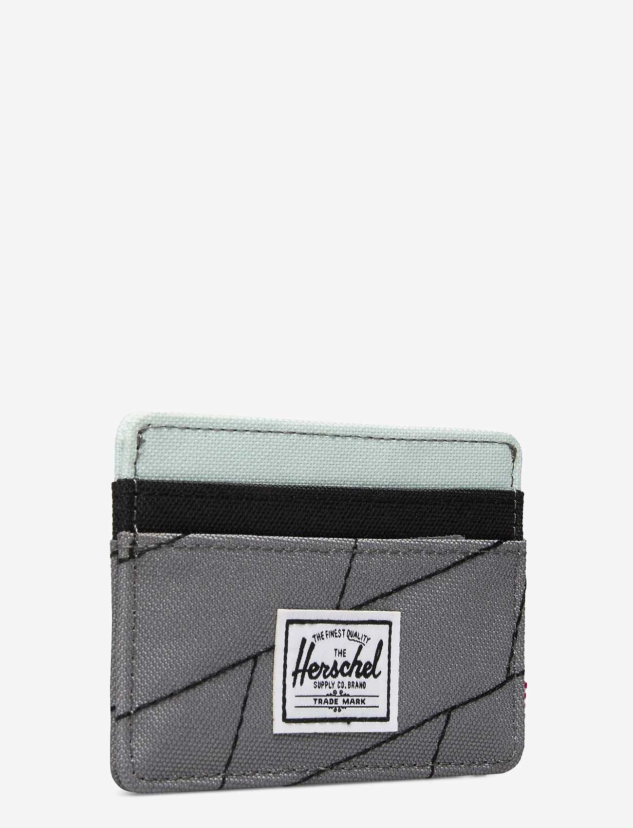 Herschel - Charlie RFID - light grey crosshatch/black/gl - 2