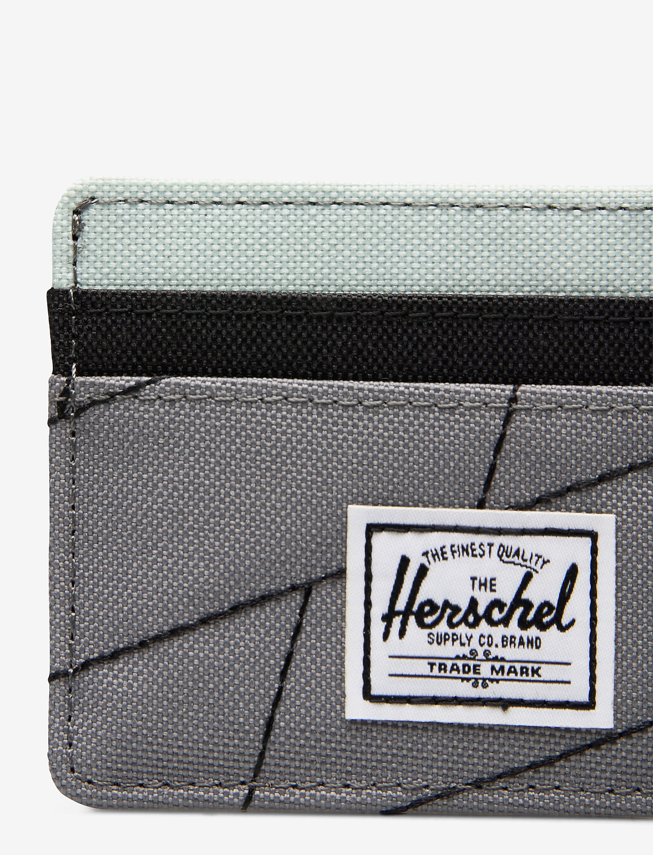 Herschel - Charlie RFID - light grey crosshatch/black/gl - 3