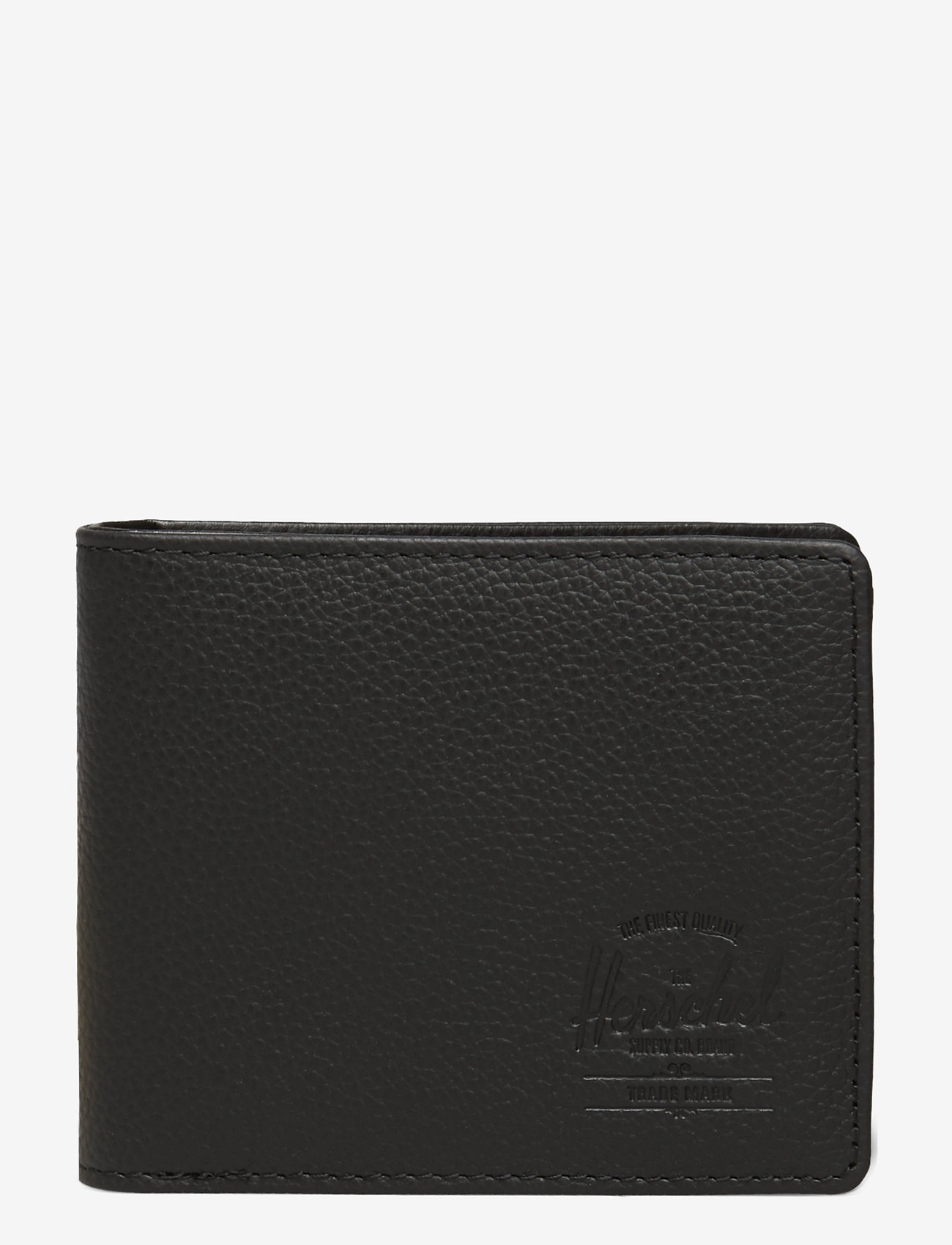 Herschel - Hank Leather RFID - black pebbled leather - 0