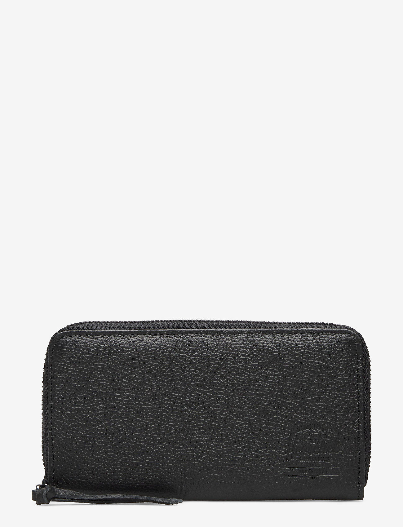 Herschel - Thomas Leather RFID - black pebbled leather - 0