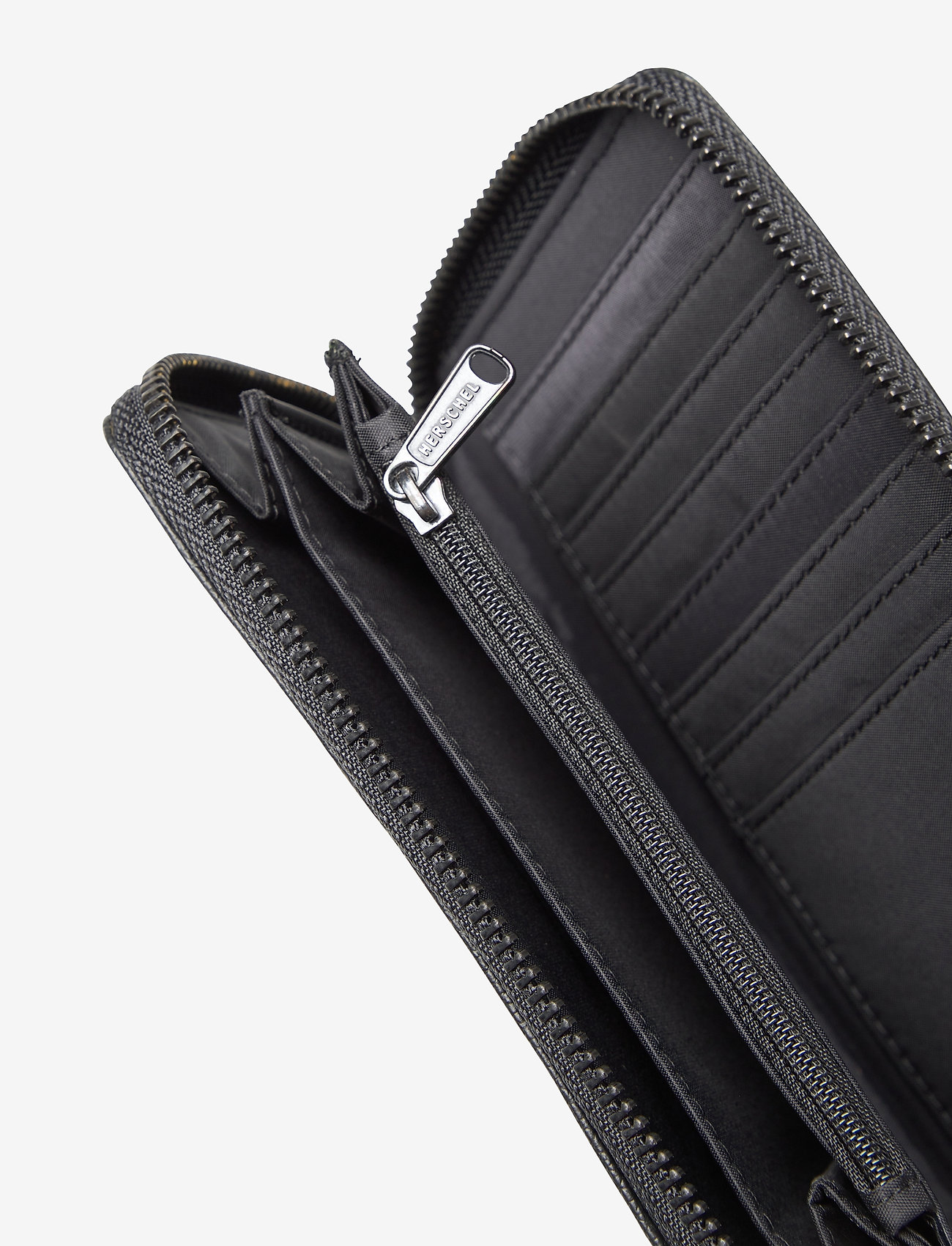 Herschel - Thomas Leather RFID - black pebbled leather - 4