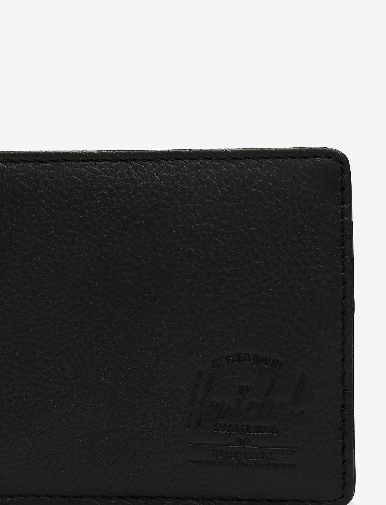 Herschel - Roy + Tile - black pebbled leather - 3