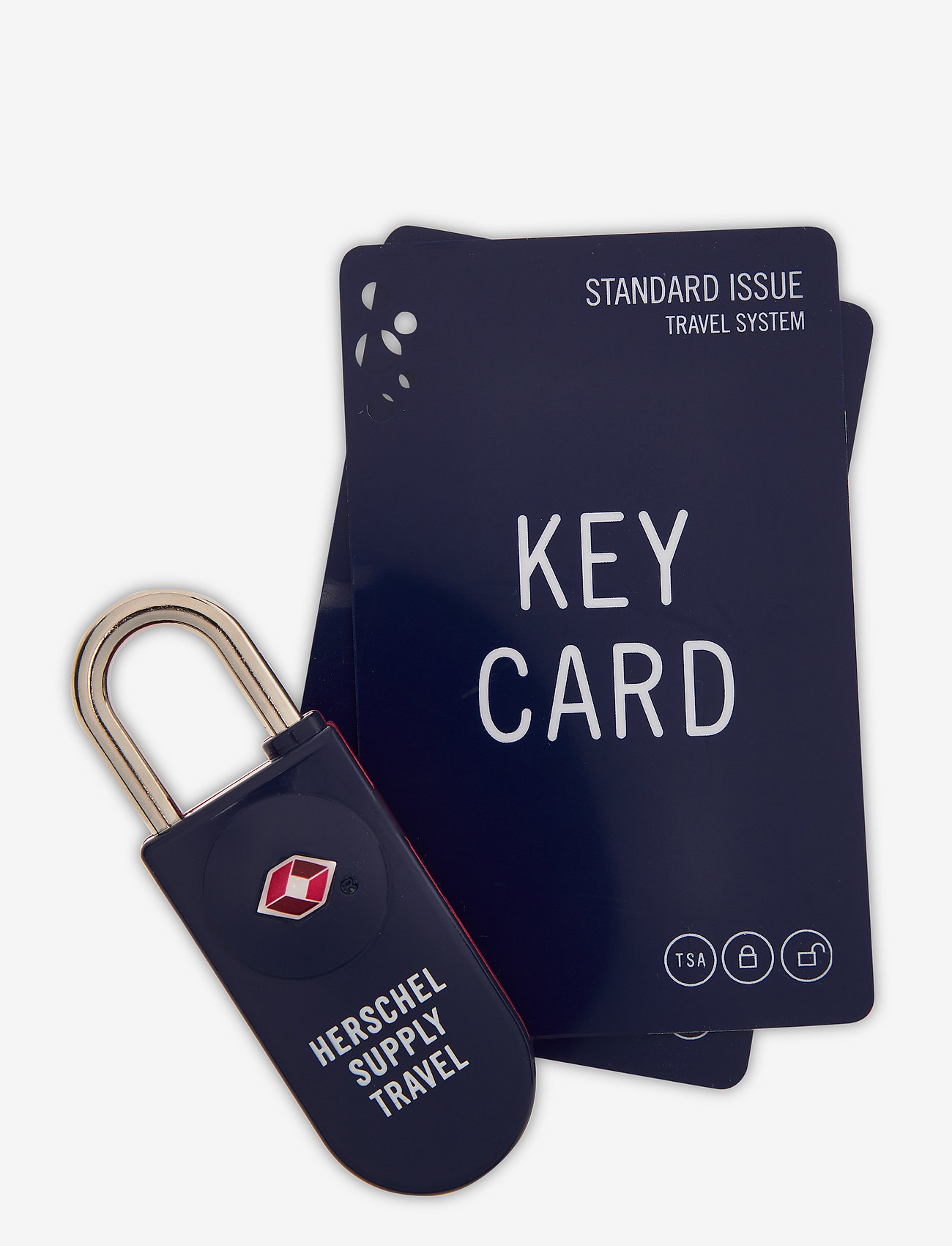 TSA CARD LOCK - NAVY/RED