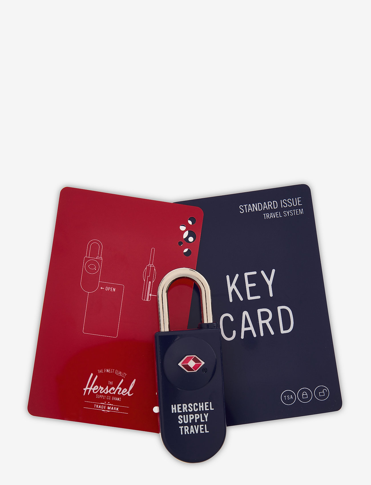 Herschel - TSA CARD LOCK - navy/red - 1