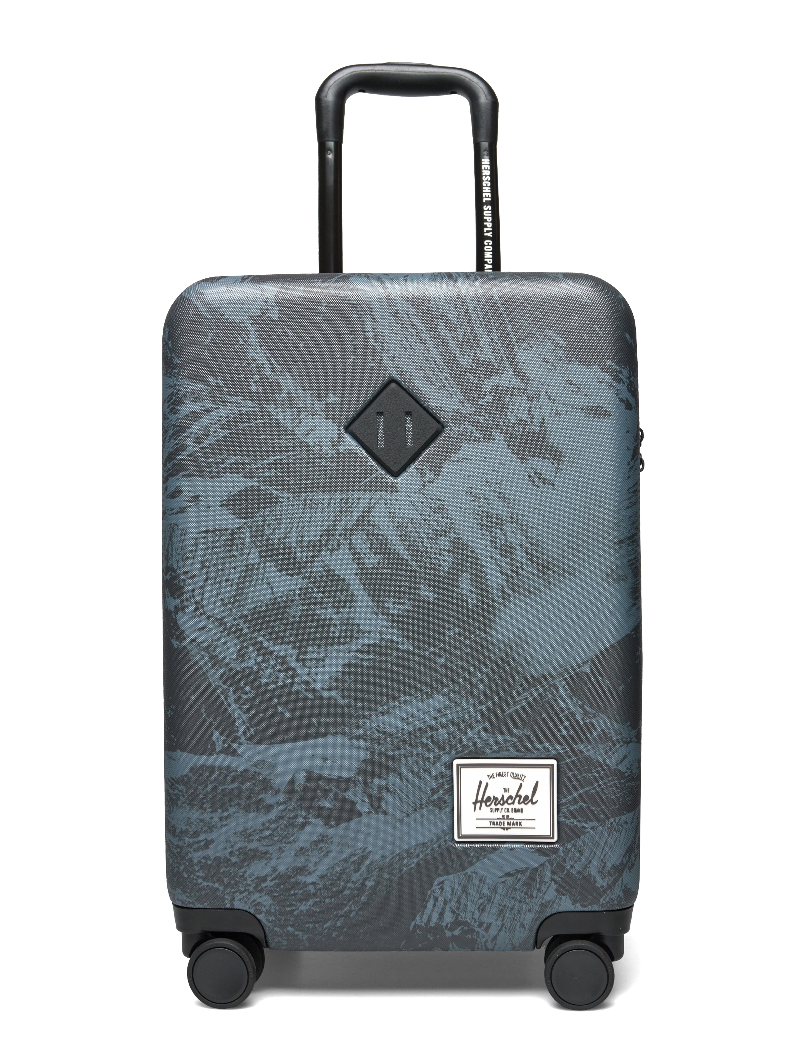 Herschel Heritage Hardshell Large Carry On Luggage - STEEL BLUE SHALE ROCK