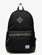 Herschel Heritage Backpack - BLACK/IVY GREEN