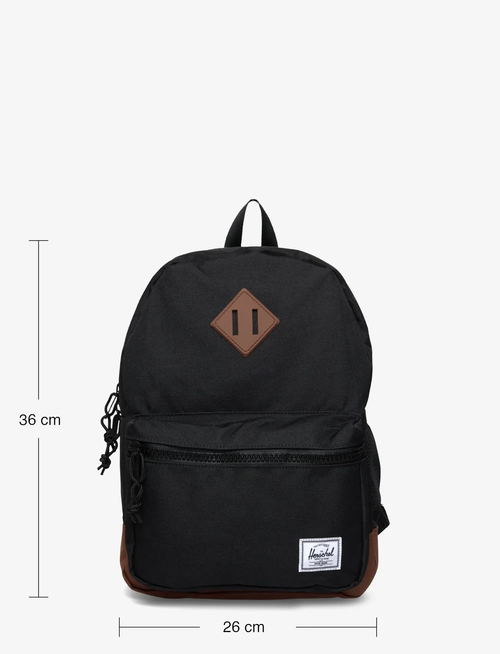 Herschel - Herschel Heritage Kids Backpack - rygsække - black/saddle brown - 3