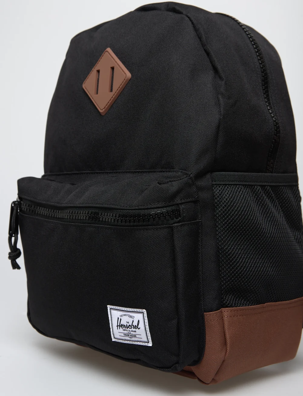 Herschel - Herschel Heritage Kids Backpack - rygsække - black/saddle brown - 4