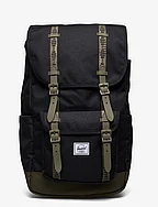 Herschel Little America Backpack - BLACK/IVY GREEN