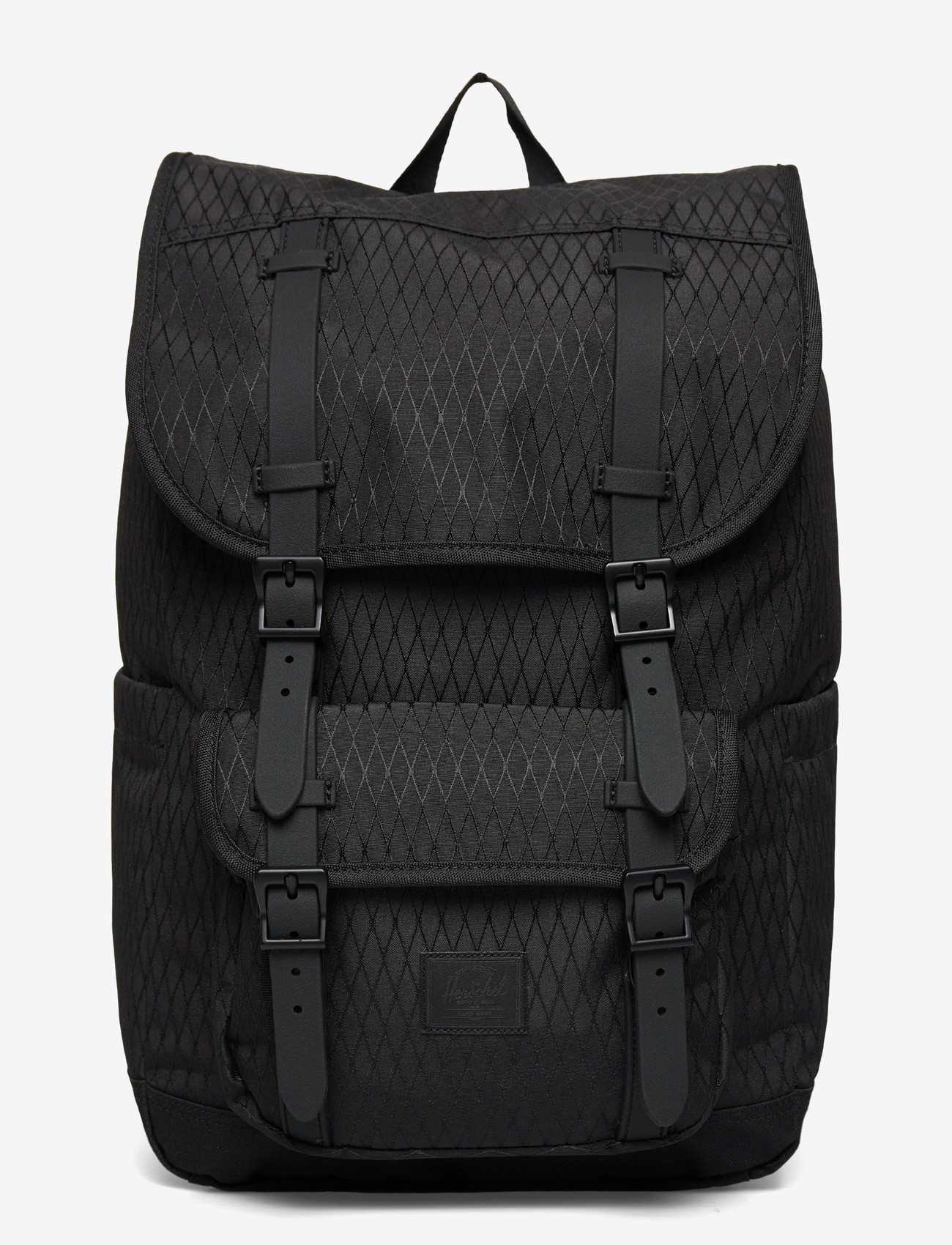 Herschel - Herschel Little America Mid Backpack - alltags-style - black diamond/black - 0
