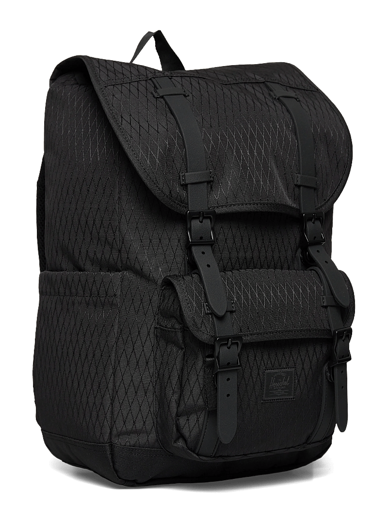 Herschel - Herschel Little America Mid Backpack - alltags-style - black diamond/black - 2