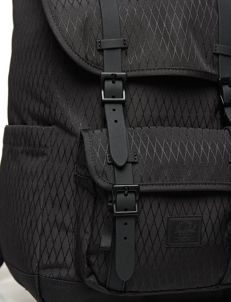 Herschel - Herschel Little America Mid Backpack - alltags-style - black diamond/black - 3