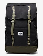 Herschel Retreat Backpack - BLACK/IVY GREEN