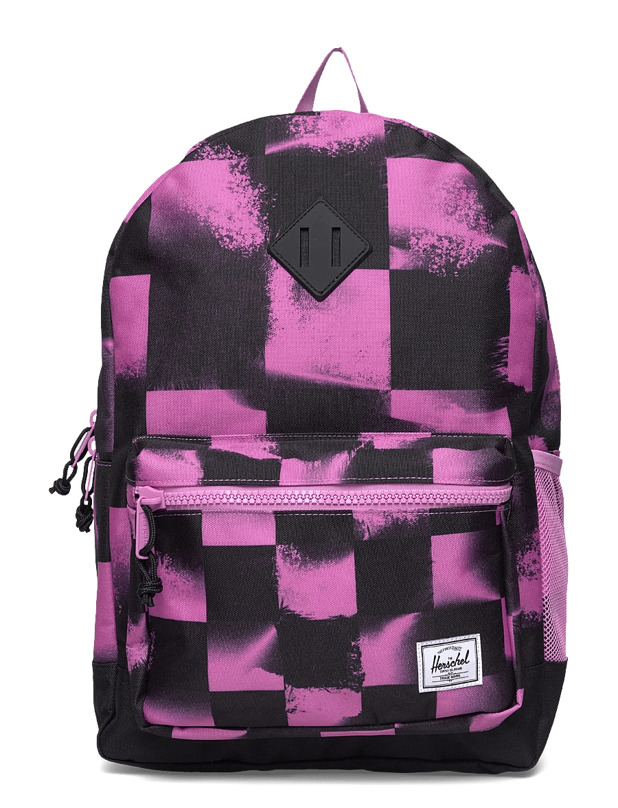 Herschel - Herschel Heritage Youth Backpack - rucksäcke - stencil check opera mauve - 0